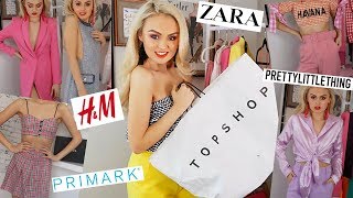 HUGE SPRING / SUMMER HAUL // PRIMARK // ZARA // TOPSHOP ETC.