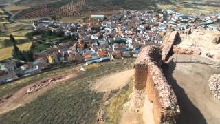 Castillo de la Estrella y Montiel a vista de drone