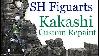 Custom Paint Shaded SH Figuarts Naruto KAKASHI HATAKE Review By CGI Customs