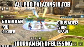 Pro Paladins (Guardian & Crusader) on Tournament of Blessing - Dragon Nest M SEA