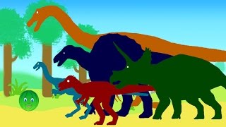 Веселые Динозаврики и Колобок - Арбузик. Мультик про динозавров на русском языке