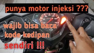 Cara Membaca Kedipan lampu injeksi yamaha