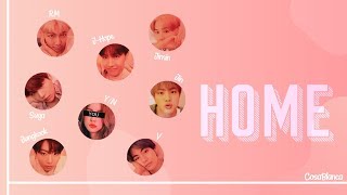 BTS 「HOME」[8 Members ver.] (Color Coded Lyrics Han|Rom|Eng)