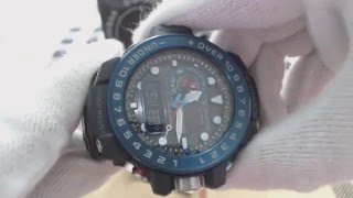 Black Casio G Shock Gulf Master Triple Sensor Watch GWN1000B -1B