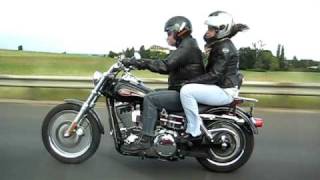 Harley-Davidson DYNA FXDL 2008 à 130 Km/h sur autoroute