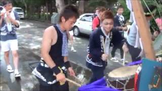 2011　公園出発だよっ！栄町　浅舞八幡神社祭典　秋田県横手市平鹿町