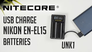 USB Nikon EN-EL15 Battery Charger - Nitecore UNK1 | Unboxing & Review
