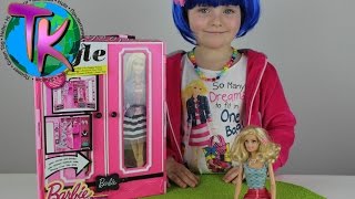 Гардероб для куклы Барби Игровой набор Развивающее видео для детей Barbie wardrobe case