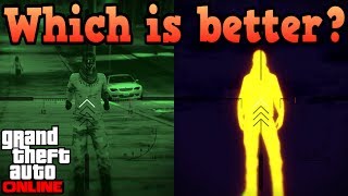 Night scope VS Thermal scope! - GTA Online