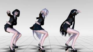 [MMD]1619 TDA Uniform Haku,Tori&Yoru Hot Dance Good Luck [DL][1080P,60FPS][RAY MMD]
