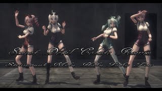 1370【MMD】Sweet Devil Colate Remix【Steampunk Miku Haku Luka Teto】
