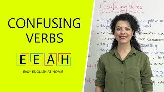 Pre-intermediate English #1: Confusing Verbs | Easy English at Home
