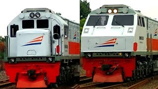 [Kompilasi] Adeem... 4 Lokomotif Ber AC | CC201 & CC203