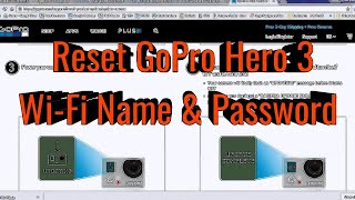 ? How to Reset GoPro Hero 3 WiFi Name & Password + Firmware (optional)