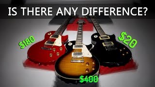 Epiphone Les Paul Standard vs 20 USD LP vs Les Paul 100