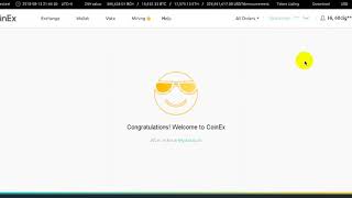 Бирже CoinEX Регистрация и Верификация