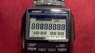 Casio DATABANK DBC-32 All Black watch | Casio 2888 Module