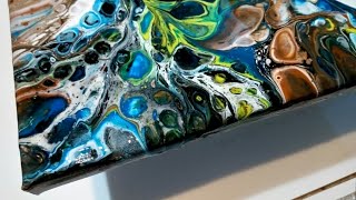 Техника "Грязный стакан" в АКРИЛОВОЙ ЗАЛИВКЕ.AcrylicFluidPouring.FluidArt