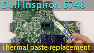 Dell Inspiron 5748 Disassembly, fan cleaning and thermal paste replacement