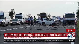 Intervenție de urgență pe DN 2! O persoană a murit, iar alte trei au fost rănite. A fost solic