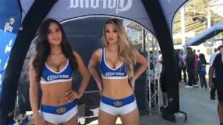 RING GIRLS AT FAN FEST Mikey Garcia Leo Santa Cruz Mares ESNEWS BOXING