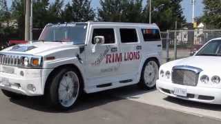 WORLDS MOST EXPENSIVE HUMMER H2 34 INCH RIMS H2 34S ASANTI BIG RIMS CUSTOM HUMMER