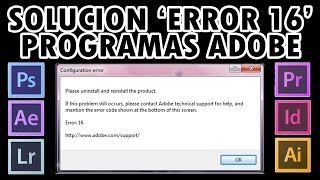 SOLUCION Error 16 Photoshop CC, CS6 CS5 Resuelto Funciona 100%
