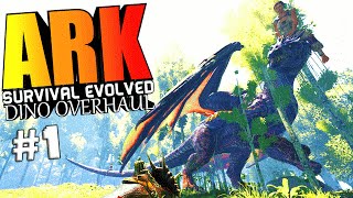 ARK Survival Evolved - DINO OVERHAUL X, NPC BUSH PEOPLE, FAILING HARD Modded #1 (ARK Mods Gameplay)