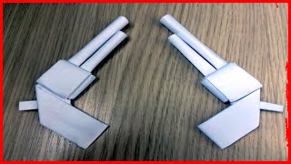 Как сделать пистолет оригами из бумаги без ножниц и клея