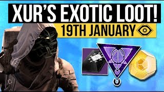 Destiny 2 | XUR LOCATION & EXOTICS! - Exotic Weapon, Armor Inventory & Fated Engram! (19th January)