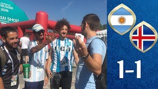 Аргентина 1-1 Исландия | Не забитый пенальти Месси | Фан Зона Чемпионата Мира в России 2018