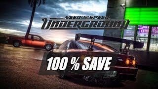 Need For Speed: Underground - 100% Save Game PC [Download in Description]