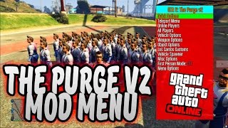 GTA 5 ONLINE: MOD MENU THE PURGE V2! RGH/JTAG 1.25 TU25 (MOD MENU SHOWCASE)