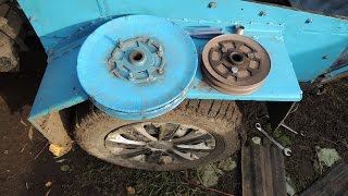 Скорость Мини трактора на разных ведомых шкивах