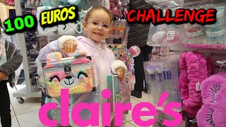 100 euros challenge chez CLAIRE'S (beauté, maquillage, sac, trousse...)