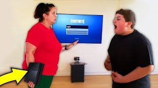 kid does THIS to get PS4 back.. (fortnite)
