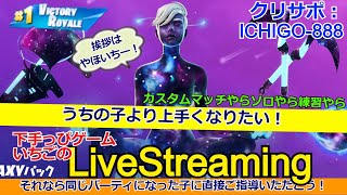 フォートナイト配信134 正月ビクロイまだ #カスタムマッチ #フォトナ界に超下手っぴ降臨！来年もよろしく！クリサポ「ichigo-888」