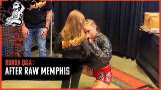 Ronda Rousey Q&A |  After RAW Memphis (Sasha Banks, Nia Jax & the Royal Rumble)