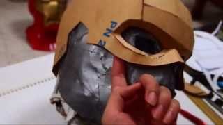 DIY Captain America Mask Part 1 - Cardboard (template) Costume How to
