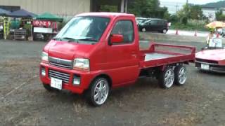 軽トラ　６輪車　スズキ６２系　キャリー　改