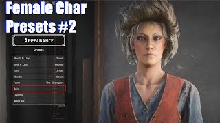 RDR2 Online Cute Female Presets Character Creation - Red Dead Redemption 2 PS4 Pro