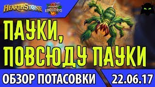 ?"ПАУКИ, ПОВСЮДУ ПАУКИ" ПОТАСОВКА 22.06.17 | HEARTHSTONE