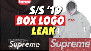 Supreme S/S '19 Box Logo LEAKED! (Swarvoski Supreme Collab?)