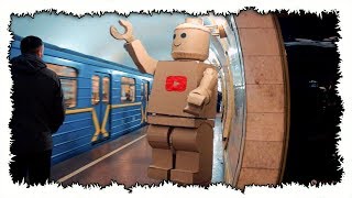 Робот ЛЕГО из КАРТОНА - DIY. Гуляю по Киеву. Печенька