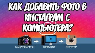 Как добавить фото в ИНСТАГРАМ С КОМПЬЮТЕРА? ИНСТАГРАМ ЧЕРЕЗ КОМПЬЮТЕР. Бесплатный способ!