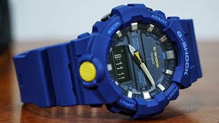 G-Shock GA-800SC-2AJF BLUE Sneaker Color series watch unboxing & review