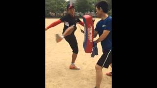 족구 공격 안축밀어차기 연습 슬로우 동영상