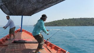 My First Sea Fishing in 2020 at Koh Sdach , Cambodia || ស្ទូចត្រីសមុទ្យនៅកេាះស្តេច