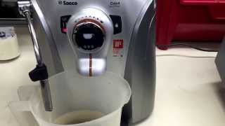 Descaling Saeco odea giro plus that has an automated descale cycle. (Not common)