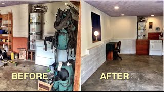 Post KonMari basement tour! BEFORE & AFTER